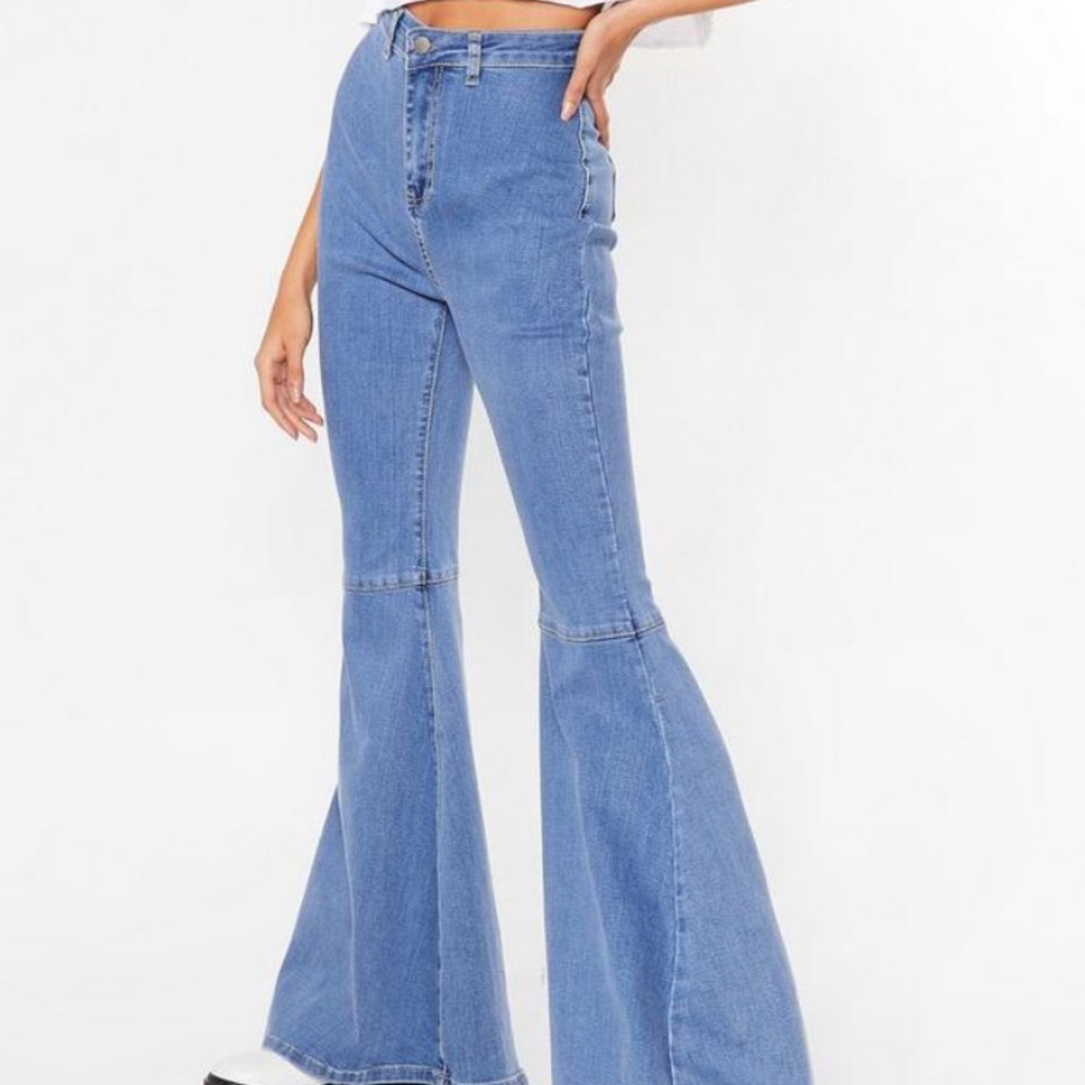 Nasty Gal Super Trouper High-Waisted Flares